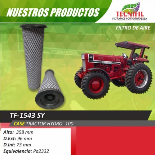 Tecnifil expertos filtración en Colombia TF-1543SY CASE HYDRO 100