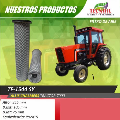 Tecnifil TF-1544SY Filtro de aire Tractor 7000 Allis Chalmers Colombia