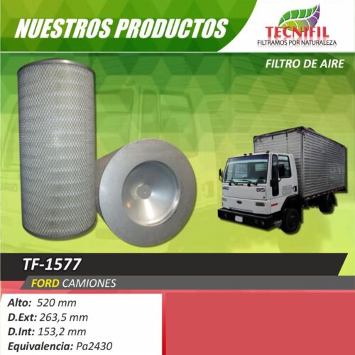 Filtro de aire TF-1577 FORD CAMIONES TECNIFIL COLOMBIA