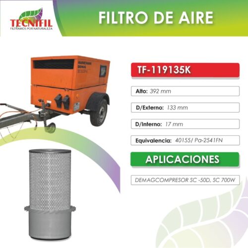 TF 119135K DEMAG COMPRESOR SC 50D 700W TECNIFIL COLOMBIA