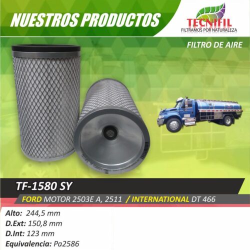 TF-1580 SY FORD MOTOR 2503E A 2511 INTERNATIONAL DT 466 Tecnifil Colombia