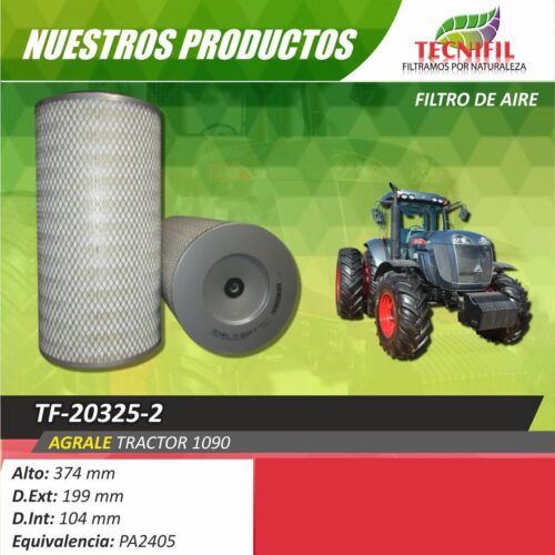 TF-20325-2-TEcnifil-Filtro-de-aire-pesado Agrale Tractor Colombia