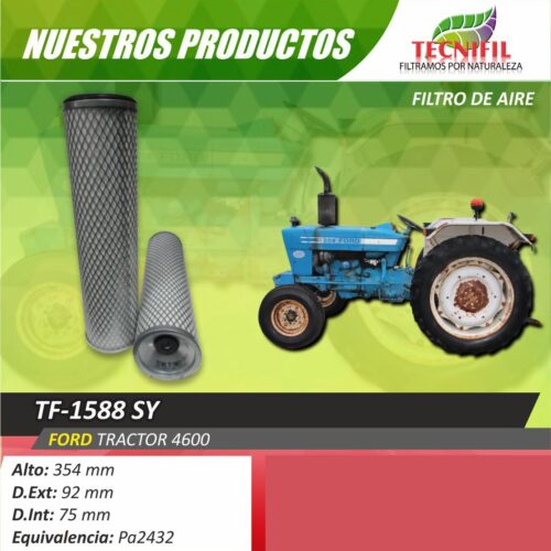 Tecnifil Filtro de aire TF 1588SY Agroindustria