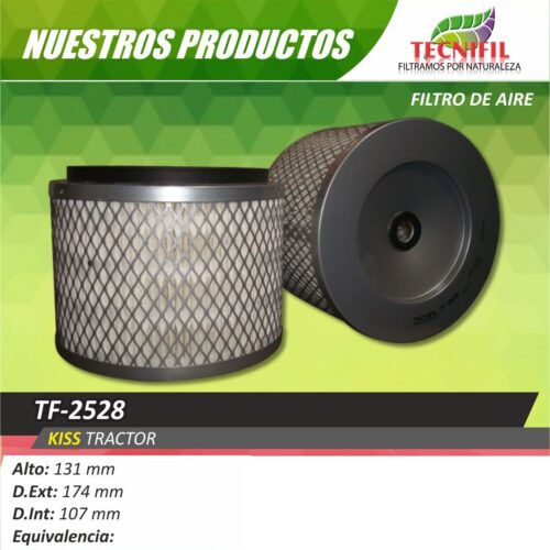 Tecnifil-tf 2528 Filtro aire para Kiss TRACTOR
