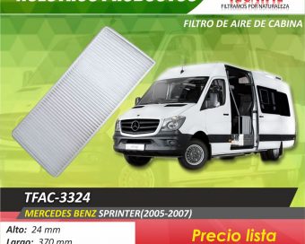Filtro de aire Mercedes Benz Sprinter 2005 -2007  tfac-3324