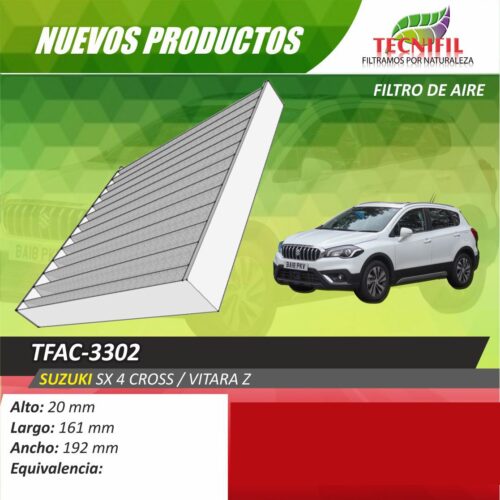 Filtro de aire para carros TFAC-3302