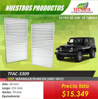 Filtros de aire tfac-3309