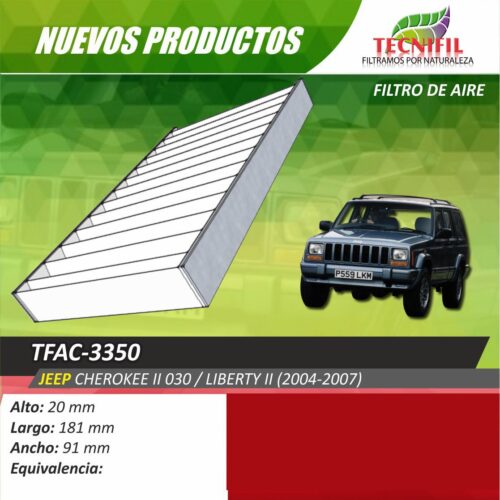 Tecnifil TFAC-3350 F Tecnifil TFAC-3350 Filtros de aire Jeep filtros de aire Jeep