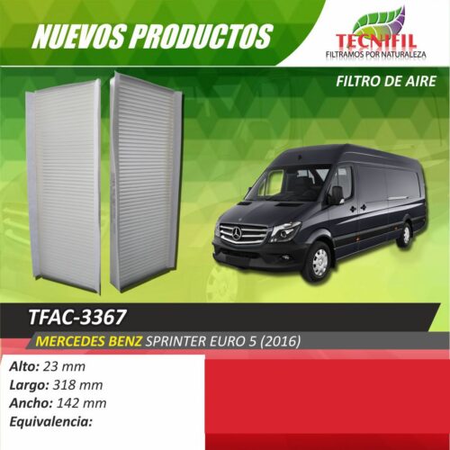 Tecnifil filtros de aire Mercedes Benz TFAC-3367