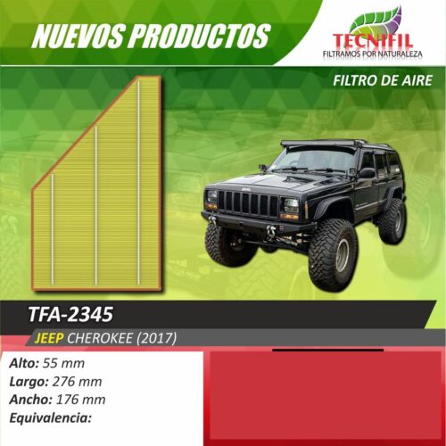 Tecnifil filtración para Jeep tfa-2345