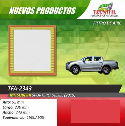 Tecnifil filtración de aire utilitarios tfa-2343