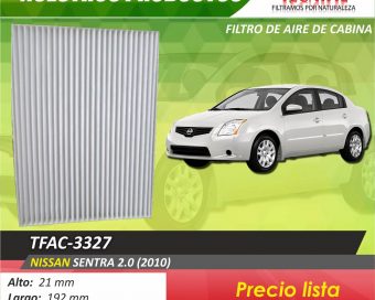 Filtro de aire Nissan Sentra 2.0 tfac-3327