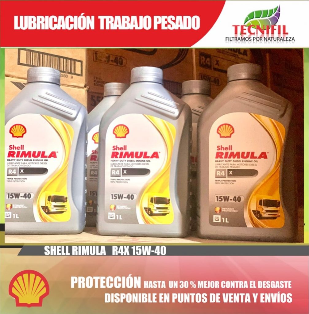 Aceites 15w 40 Shell Rimula Distribuidora Tecnifil