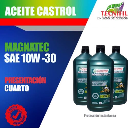 Aceite 10W 30 CASTROL MAGNATEC Colombia Tecnifil