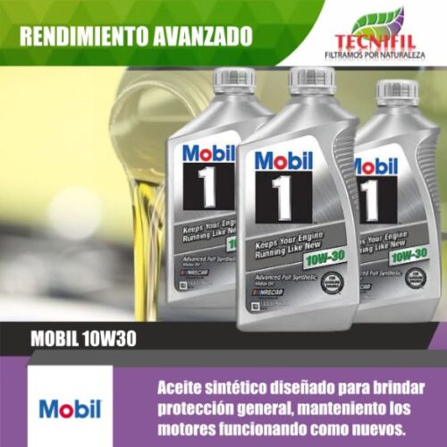 COMPRAR ACEITE MOBIL 10W 30 Sintético Colombia Tecnifil