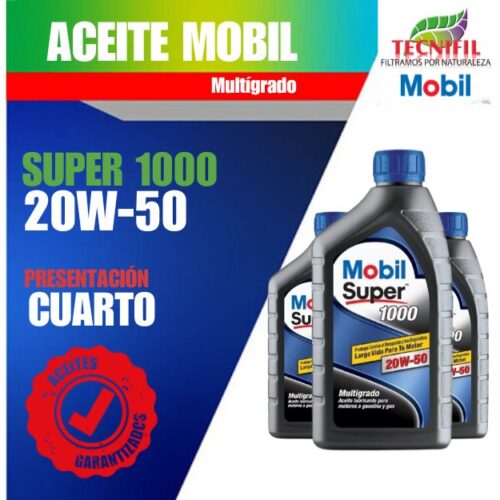 COMPRAR ACEITE MOBIL SUPER 1000 MIL 20w 50 Colombia
