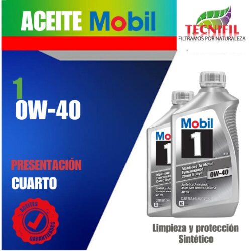 COMPRAR ACEITE MOBIL1 0W 40 DISTRIBUIDOR COLOMBIA TECNIFIL