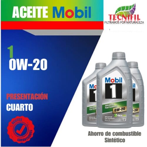 Comprar ACEITE MOBIL 1 0W20 Distribuidor colombia Tecnifil