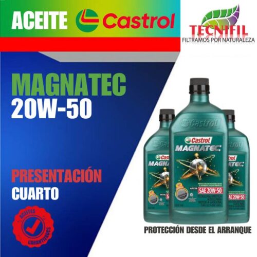 comprar ACEITE CASTROL MAGNATEC 20W 50 distribuidor colombia tecnifil_