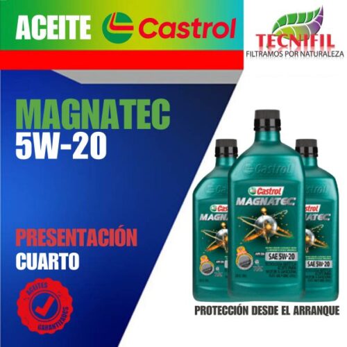 comprar ACEITE CASTROL MAGNATEC 5W 20 distribuidor colombia tecnifil