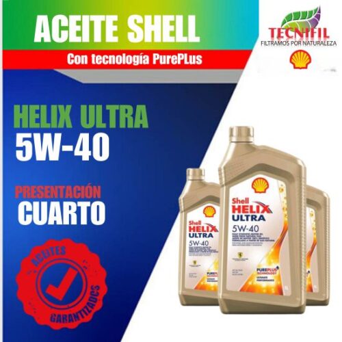 Comprar SHELL HELIX ULTRA 5W40 CUARTO Colombia distribuidor Tecnifil