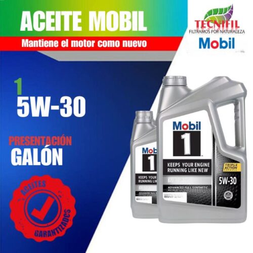 ACEITE MOBIL UNO 1 5W 30 En galón Tecnifil Colombia 7