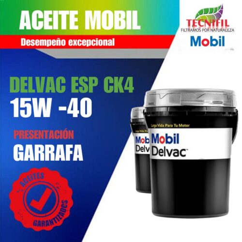 ACEITE MOBIL DELVAC ESP 15W 40 GARRAFA Tecnifil Colombia