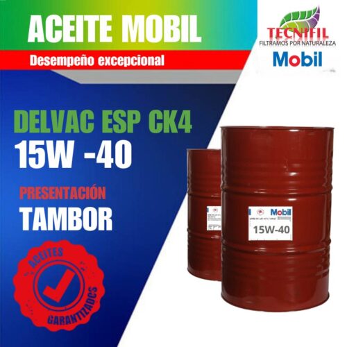 COMPRAR ACEITE MOBIL DELVAC ESP 15W 40 TAMBOR Tecnifil Colombia
