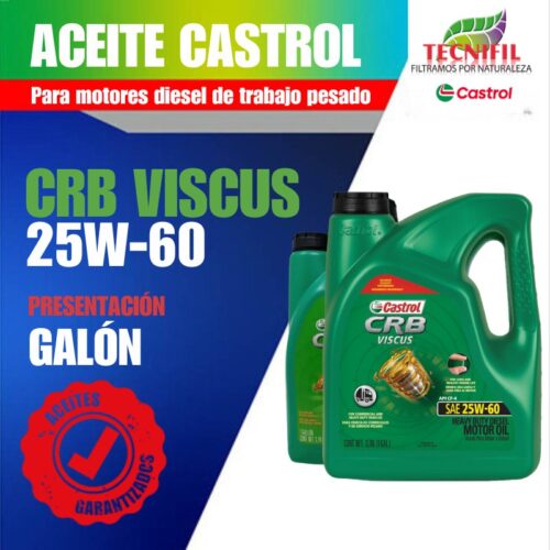 Comprar ACEITE CASTROL CRB VISCUS 25W60 GALÓN Tecnifil Colombia