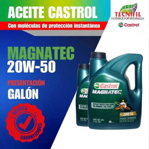 Comprar ACEITE CASTROL Magnatec galón 20W 50 Tecnifil Colombia