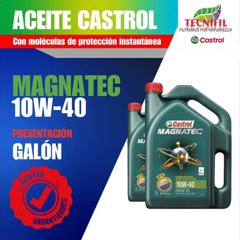 ACEITE CASTROL MAGNATEC 10W-40 GALÓN • $170,000 • TECNIFIL