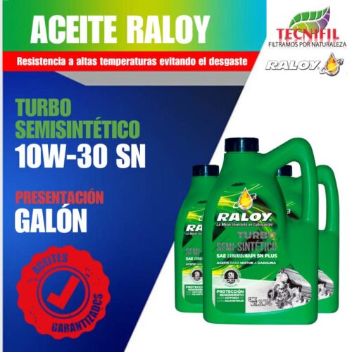 Aceite raloy Semisintético 10W30 SN Galón comprar TEcnifil Colombia