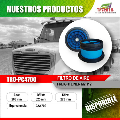 TRO-PC_TRO-PC4700 Filtro de aire pesado FREIGHTLINER M2 112 TECNIFIL Colombia