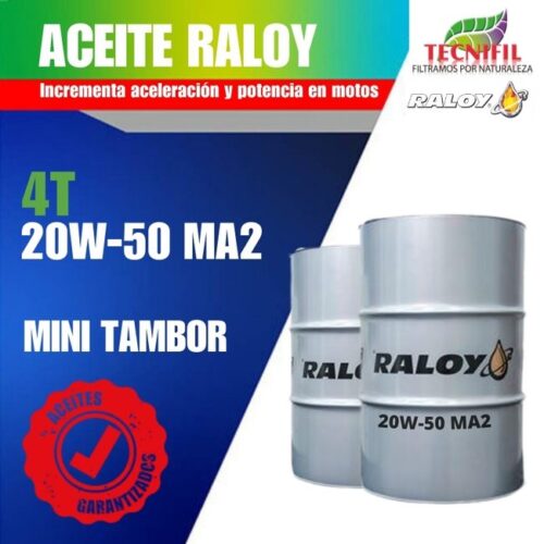 Comprar RALOY 4T 20W-50 mini tambor Tecnifil Colombia