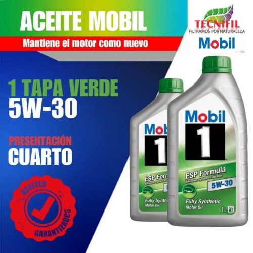 Comprar aceite 1 5W 30 Sintético presentación cuartos Tecnifil Colombia