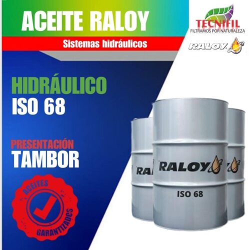Comprar RALOY hidráulico iso 68 en Tambor Referencias Colombia Tecnifil