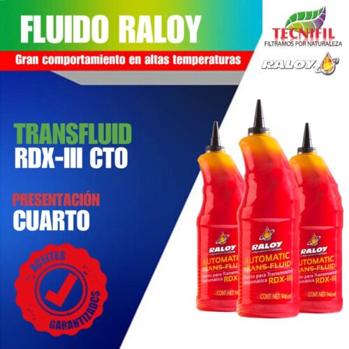 Comprar RALOY TRANSFLUID RDX-III CTO Presentación cuarto Tecnifil Colombia