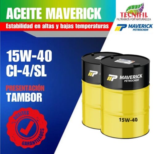 COMPRAR ACEITE MAVERICK 15W 40 CI4 SLT tamaño TAMBOR Tecnifil Colombia