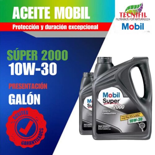 COMPRAR ACEITE MOBIL SUPER 2000 10W 30 Galón distribuidor Tecnifil Colombia