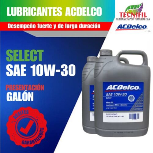 Comprar Aceite lubricante ACDELCO 10W 30 presentación galón Tecnifil Colombia