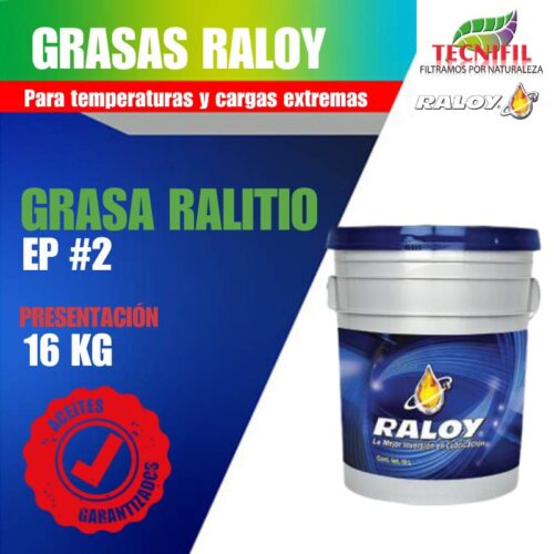 Comprar Grasa Ralitio Raloy presentación 16 Kilos Tecnifil Colombia