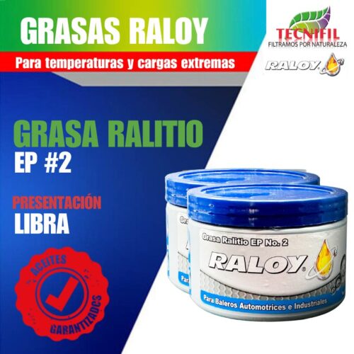 Comprar Grasa Ralitio Raloy 450 gramos Libra Tecnifil Colombia