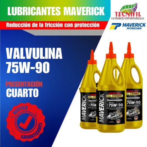 Comprar lubricantes MAVERICK VALVULINA 75W 90 CUARTO Tecnifil Colombia