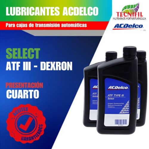 Comprar Aceite Acdelco SELECT ATF 3 Dexron Tecnifil Colombia