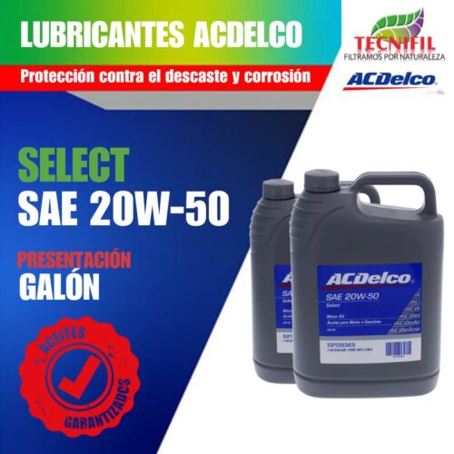Comprar Aceite lubricante ACDELCO 20W 50 presentación galón Tecnifil Colombia