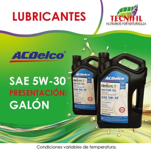 Comprar ACEITE ACDELCO 5W-30 Presentación GALÓN Tecnifil Colombia