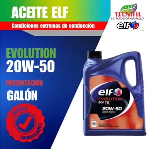 Comprar ACEITE ELF 20W 50 EVOLUTION galón Tecnifil Colombia