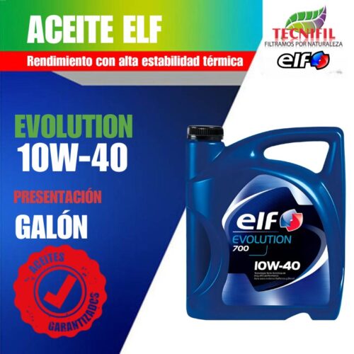 Comprar Aceite ELF EVOLUTION 10W 40 GALÓN Colombia Tecnifil