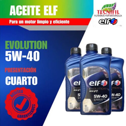 Comprar Aceite ELF EVOLUTION 5W 40 CUARTO Colombia Tecnifil
