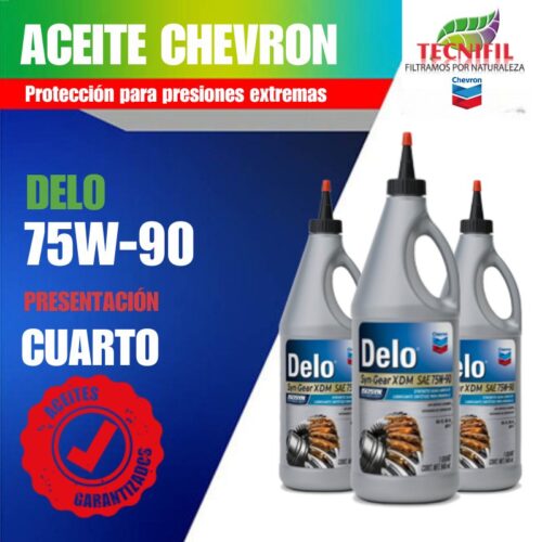 Compra Aceite Lubricante valvulina DELO 75W 90 presentación CUARTO Tecnifil Colombia